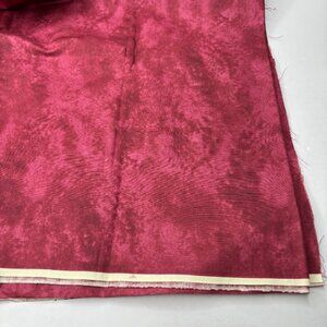 2 7/8 Yard Cut Marble Maroon Red Quilting Fabric Suede 2.875 Yards